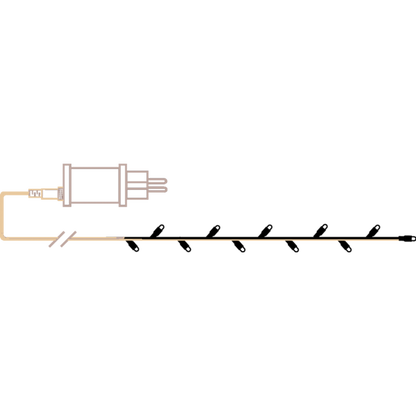 STAR TRADING - MicroLED lyskæde 30lys 3m - sort ledning
