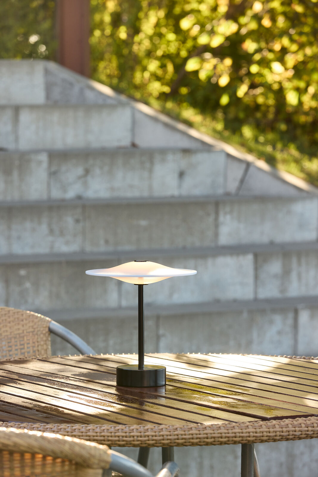 Piet Hein Sinus Portable bordlampe - sort