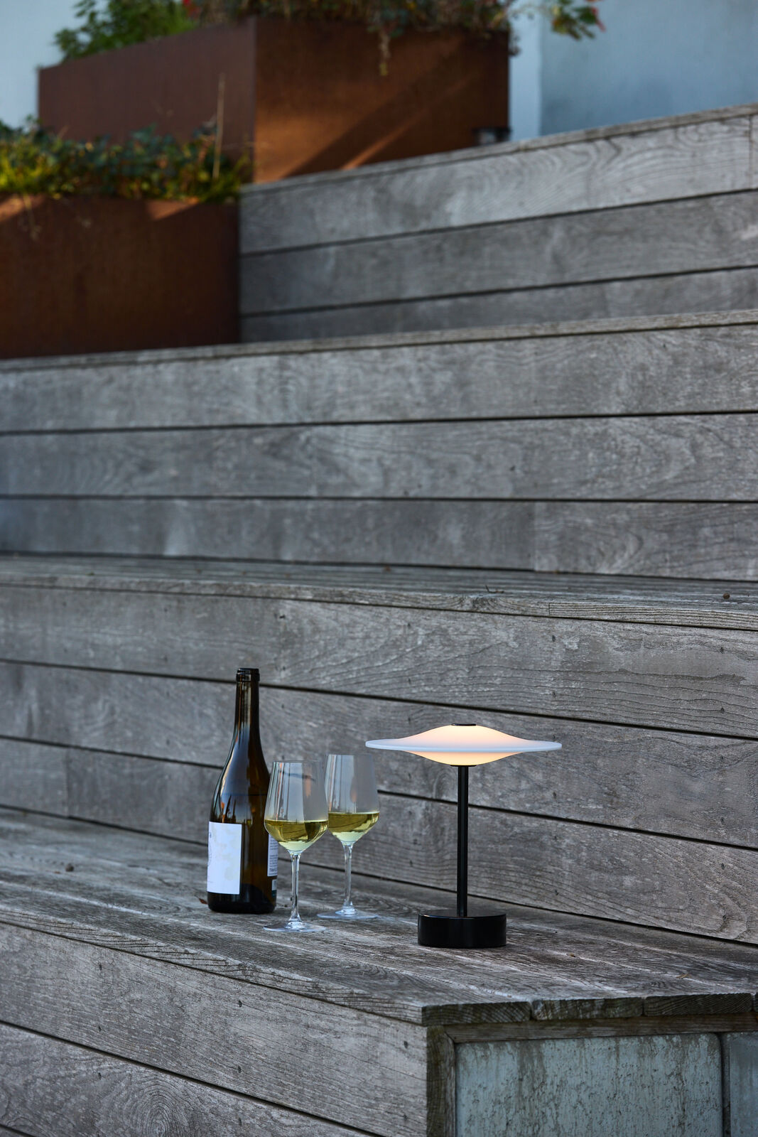 Piet Hein Sinus Portable bordlampe - sort