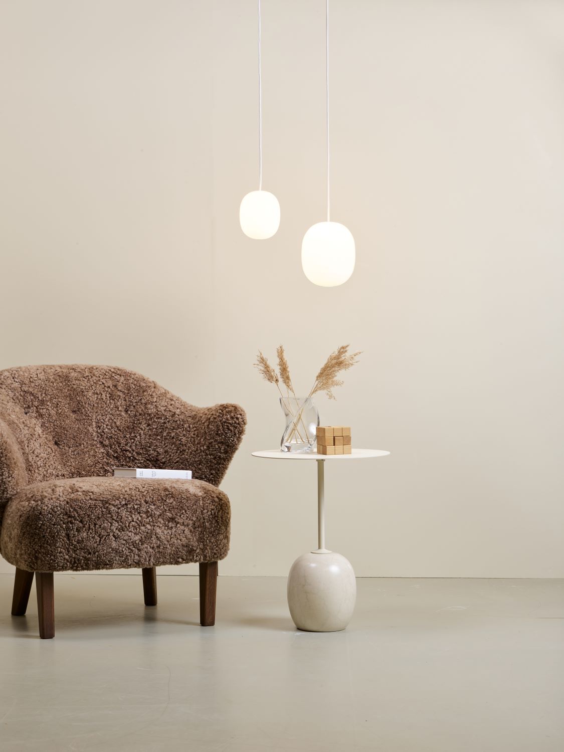 Piet Hein SUPERÆG 150P - OPAL - HVID ledning 3m