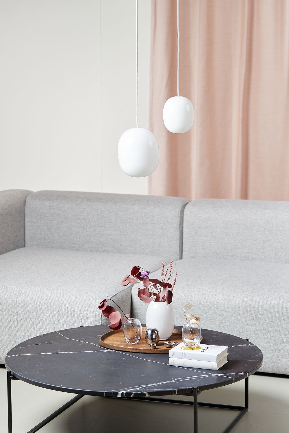 Piet Hein SUPERÆG 150P - OPAL - HVID ledning 3m