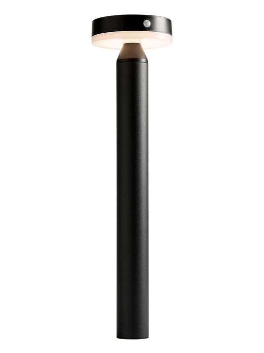 Moonlight solcelle havelamper rund - sort