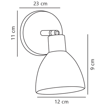 Nordlux Ray væglampe opal/krom