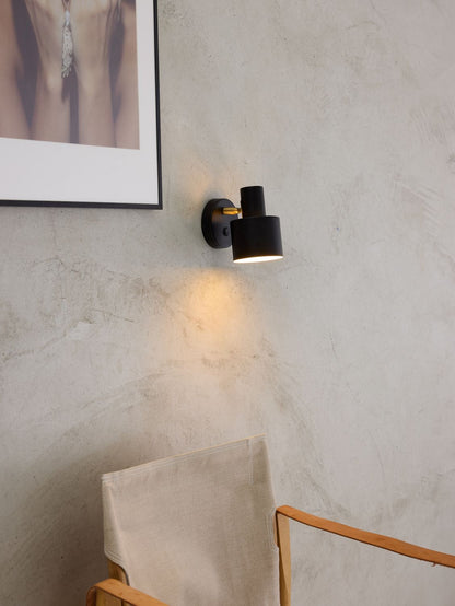 Sort lampe halo design vague