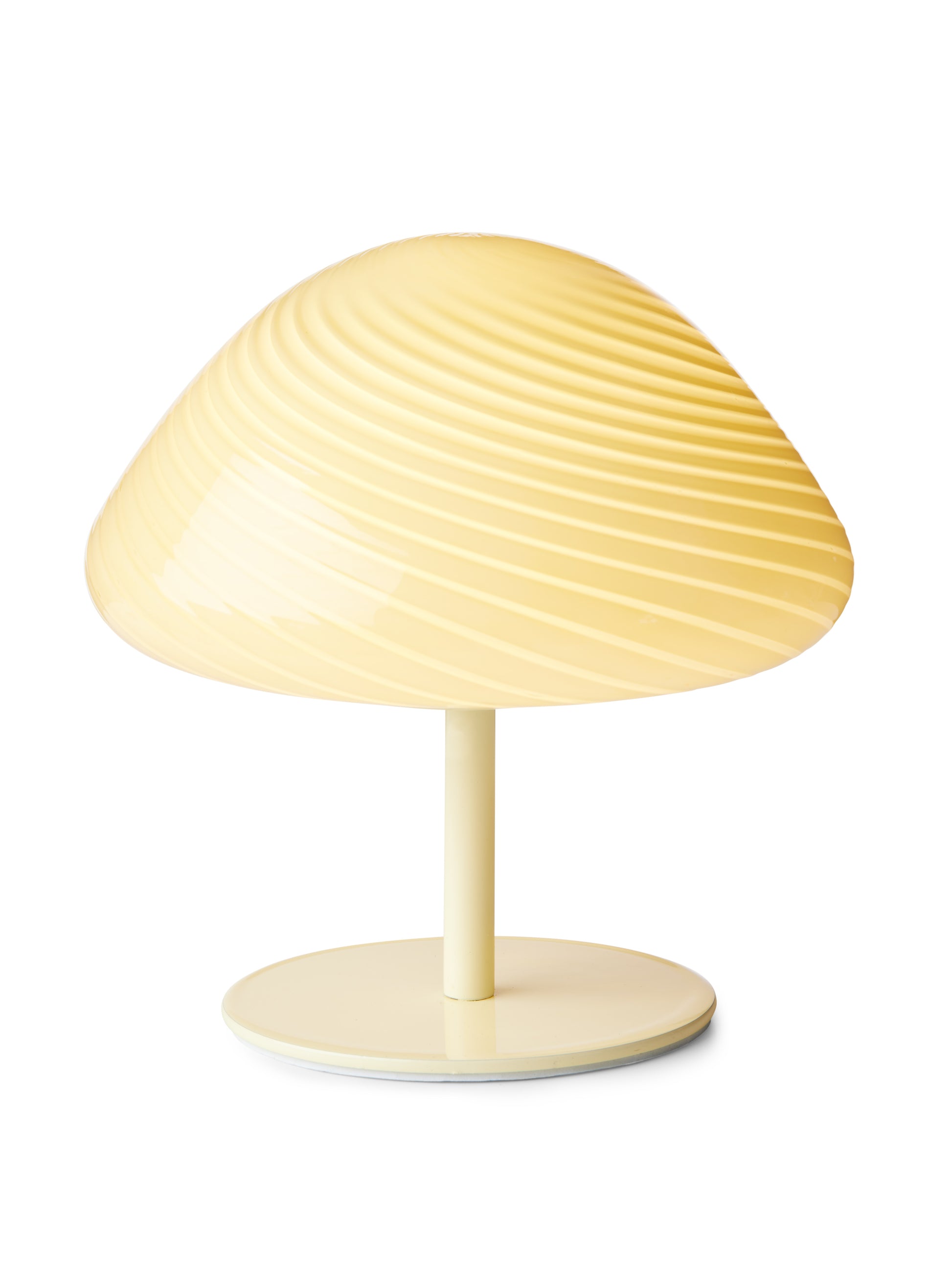 Mini mush bordlampe i creme