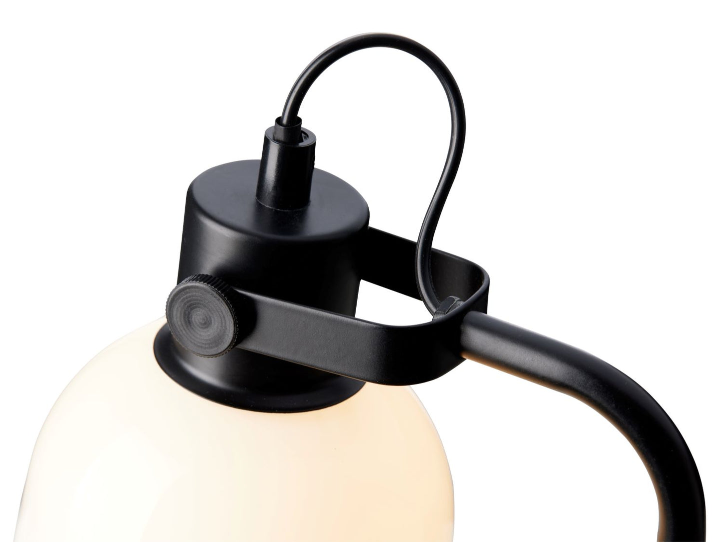 Sort bordlampe halo design glow