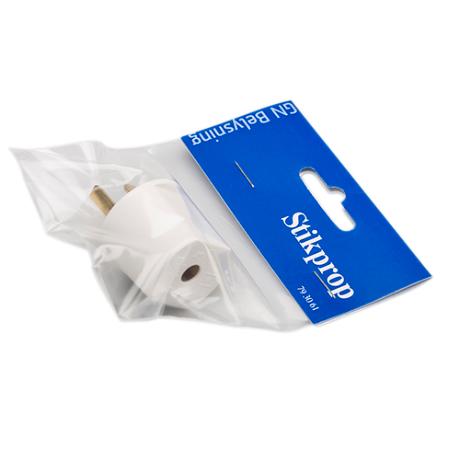 Lampkontakt m/jord Vit GN-förp