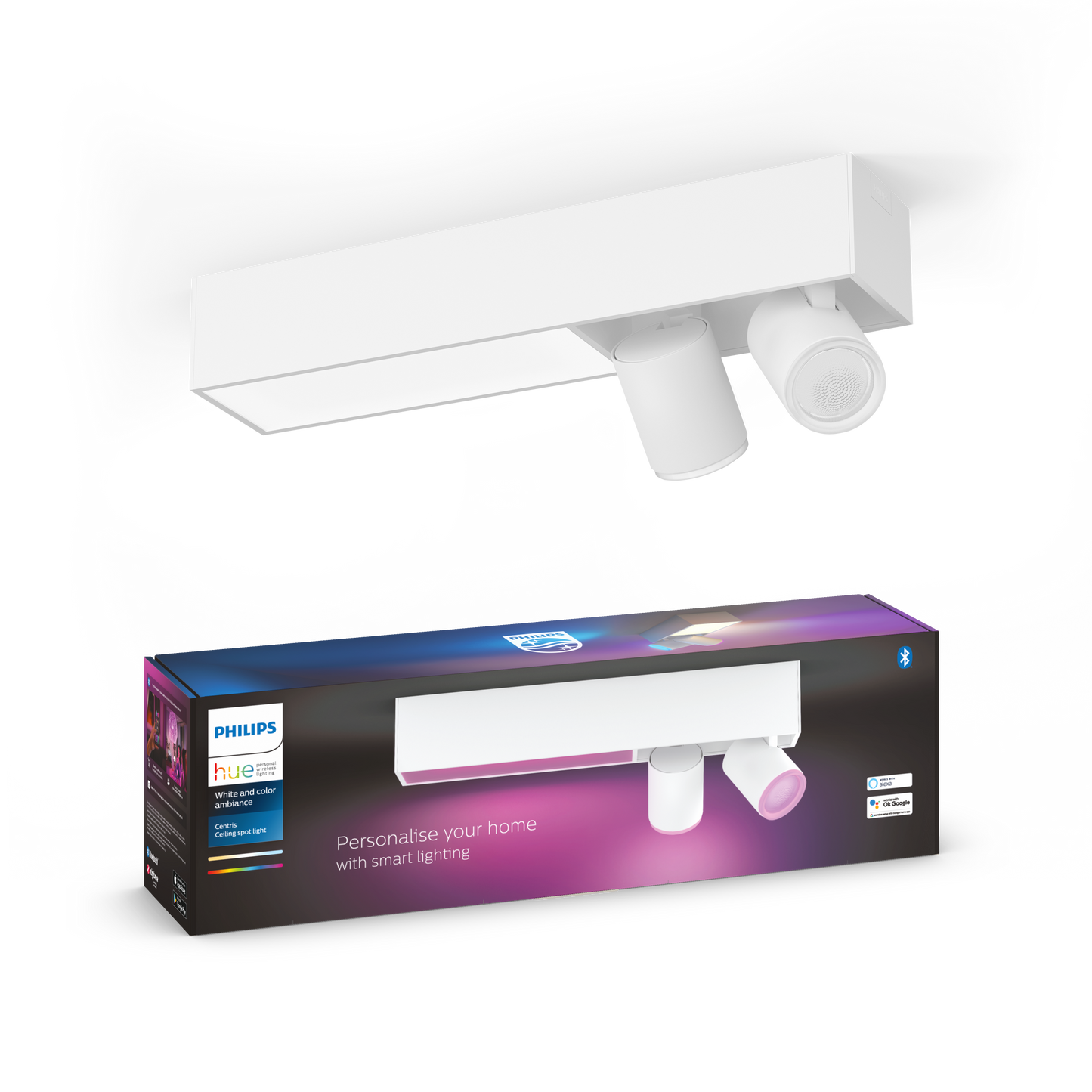 Philips Hue Centris Hue Taklampa 2-Spot - Vit