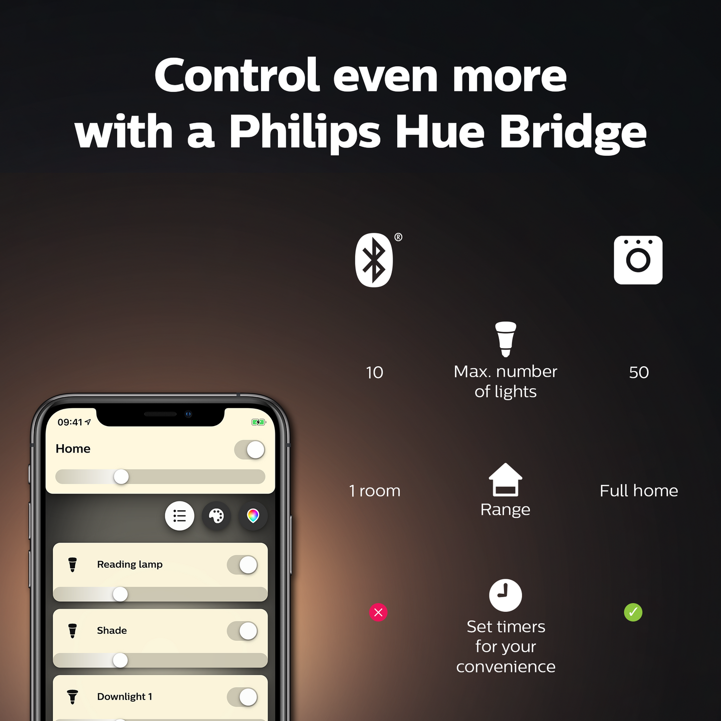 Philips Hue Hue Filament E27 Standardpære m. Bluetooth