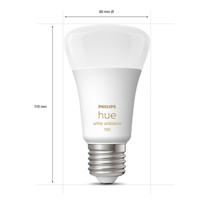 Philips Hue - Hue Bulb White Ambiance BT E27 1100 Lumen