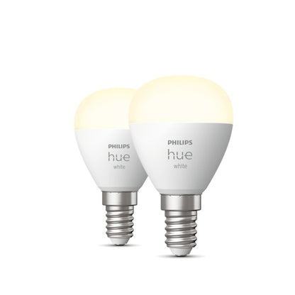 Philips Hue - Hue White E14 Crown glödlampa 2-pack