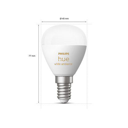 Philips Hue - Vit ambiance Crown-lampa - E14 - 1 st