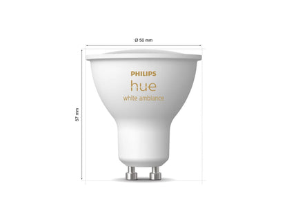 Philips HueWhiteAmbiance 4,2W GU10 2Pak
