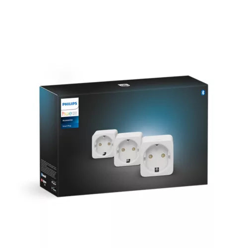 Philips Hue Smart Plug 3-pak til intelligent tænd og sluk af almindelige lamper via Philips Hue.