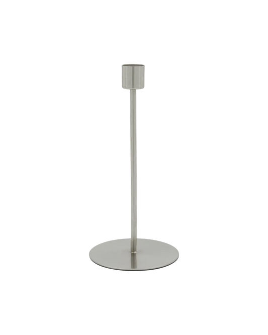 House Doctor Lysestage, Anit, Sølv finish – H20 cm