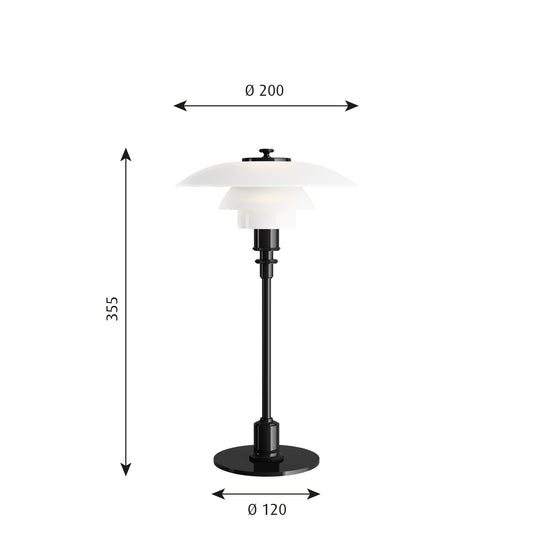Ph 2/1 bordlampen fra Louis Poulsen - Autoriseret forhandler