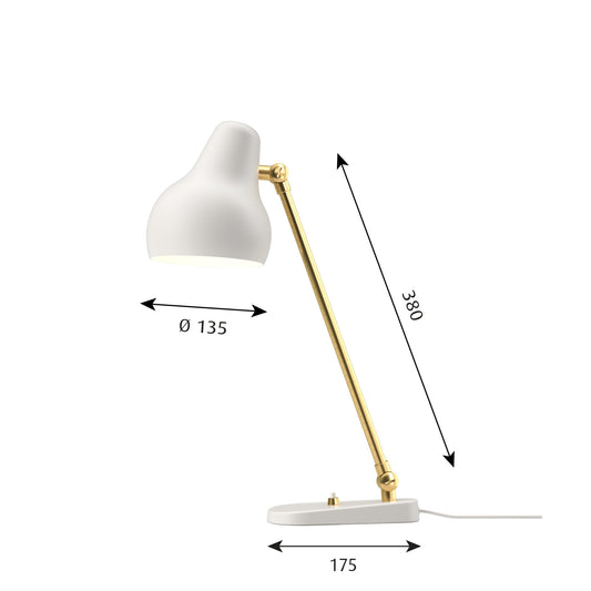 Louis Poulsen - VL38 Bordlampe - Hvid