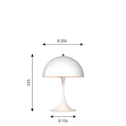 Louis Pulse - Panthella 250 Bordslampa - Vit