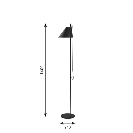 Louis Poulsen YUH Gulvlampe - Sort