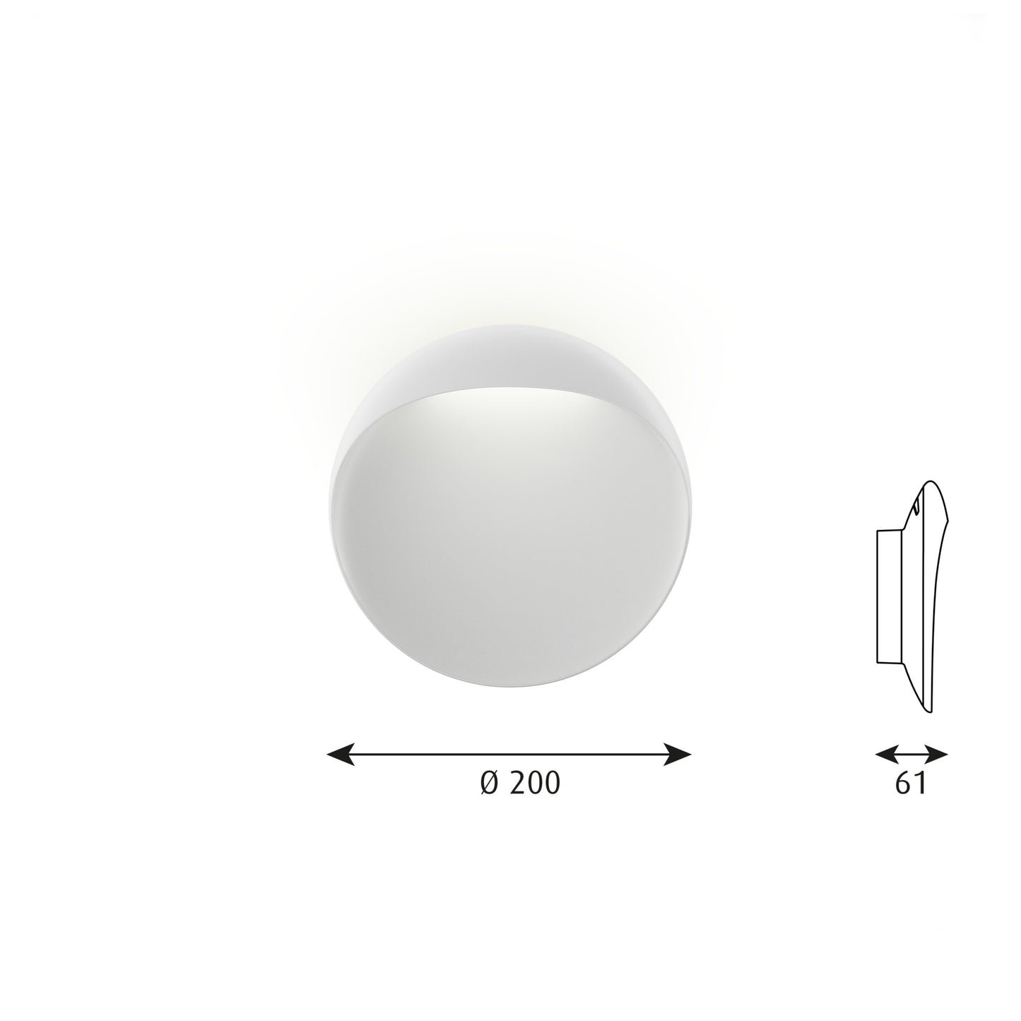 Louis Poulsen Flindt Vägglampa LED - Vit - Ø20