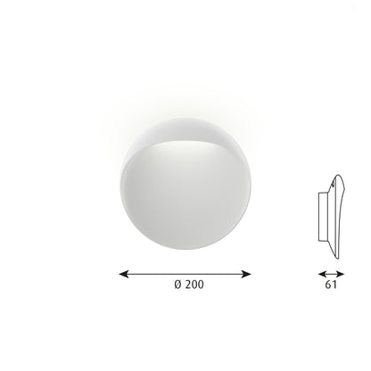 Louis Poulsen Flindt Vägglampa LED - Vit - Ø20