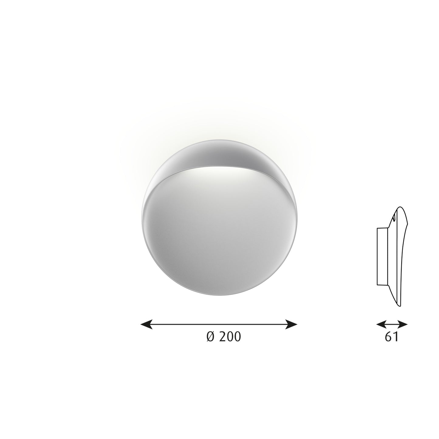 Louis Poulsen - Flindt Væglampe LED - Aluminium - Ø20