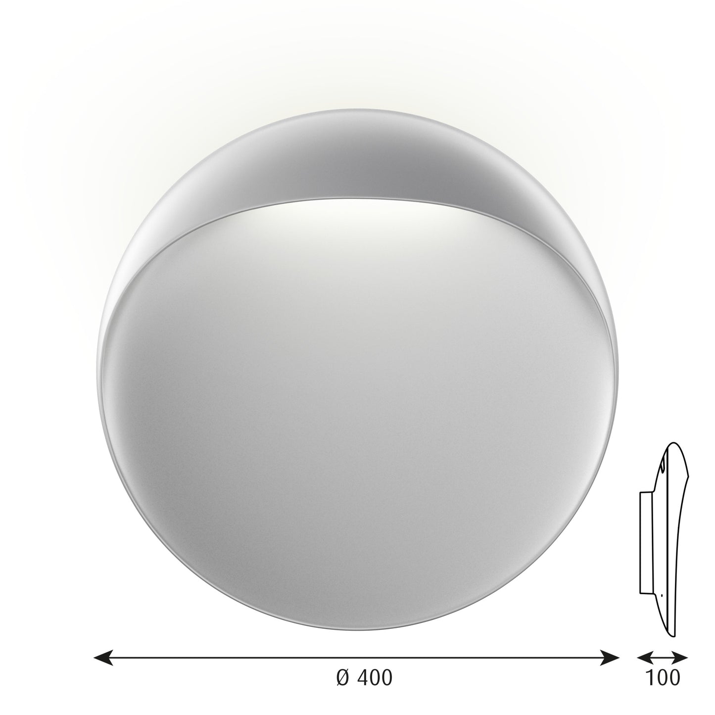 Louis Poulsen - Flindt Væglampe LED - Aluminium - Ø40
