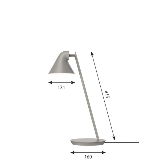 Louis Poulsen - NJP Mini - Lys Aluminium Grå