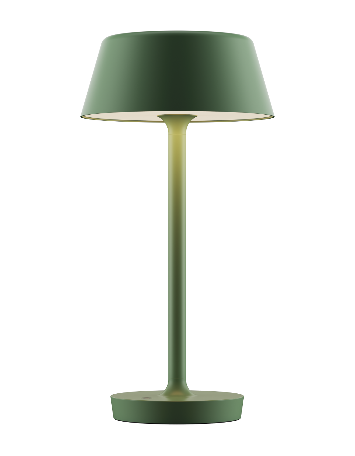 grøn genopladelig bordlampe