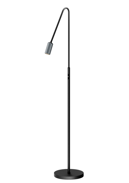 Antidark decor gulvlampe sort/alu