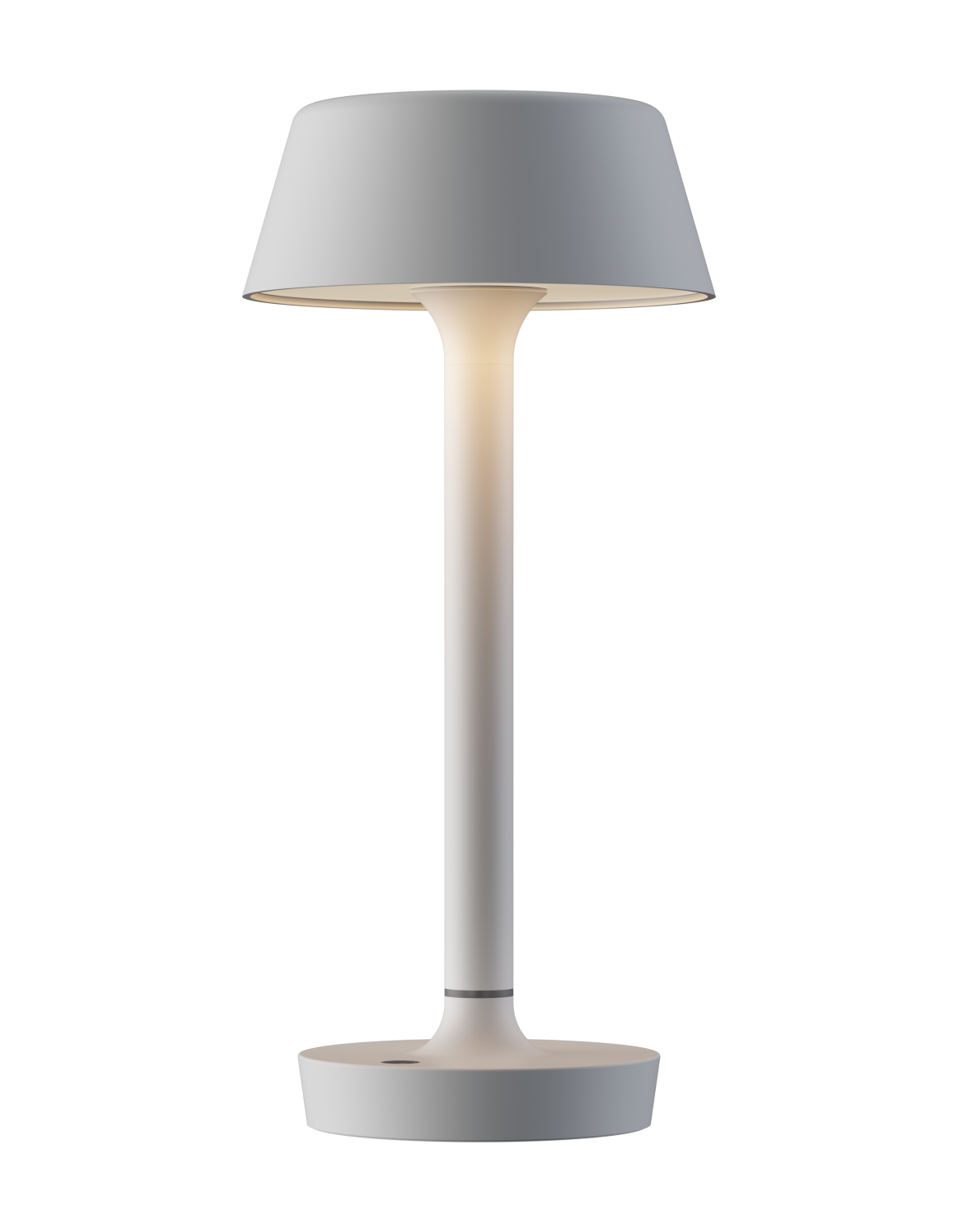 Hvid genopladelig bordlampe