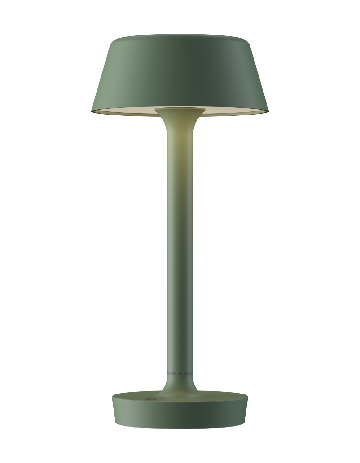 grøn genopladelig bordlampe