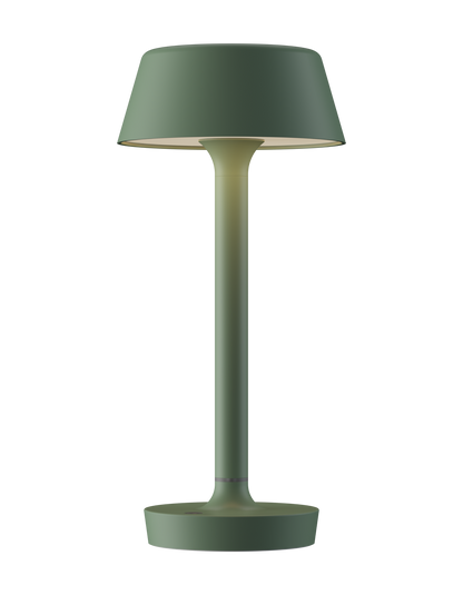 grøn genopladelig bordlampe