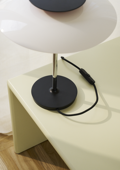 Louis Poulsen PH 80 Bordlampe Opal White/High Lustre Chrome Plated