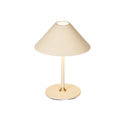 hygge bordlampe i beige