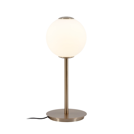 Hvid bordlampe