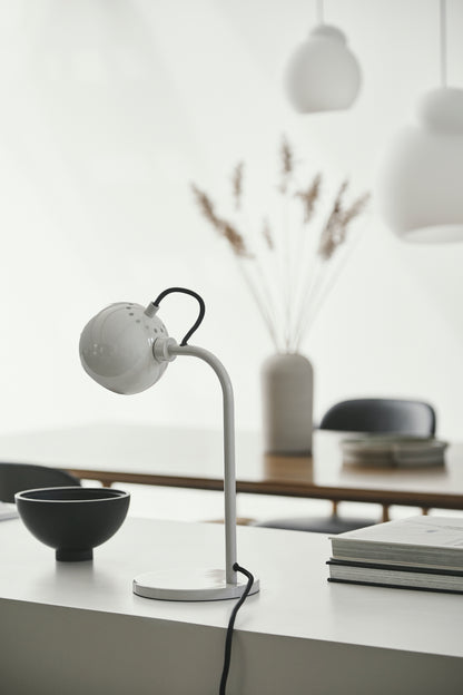 FRANDSEN - BALL SINGLE TABLE LAMP WARM GREY GLOSSY