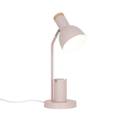 Skrivebordslampe i lyserød