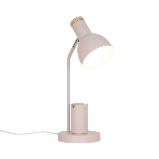 Skrivebordslampe i lyserød