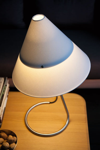 Piet Hein Funco bordlampe, designet i 1933