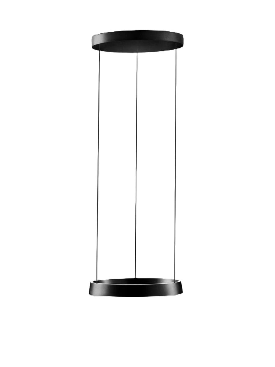 Led Pendel Rund Light Point - Edge Pendel Round LED Ø40 - Sort – Lampeexperten