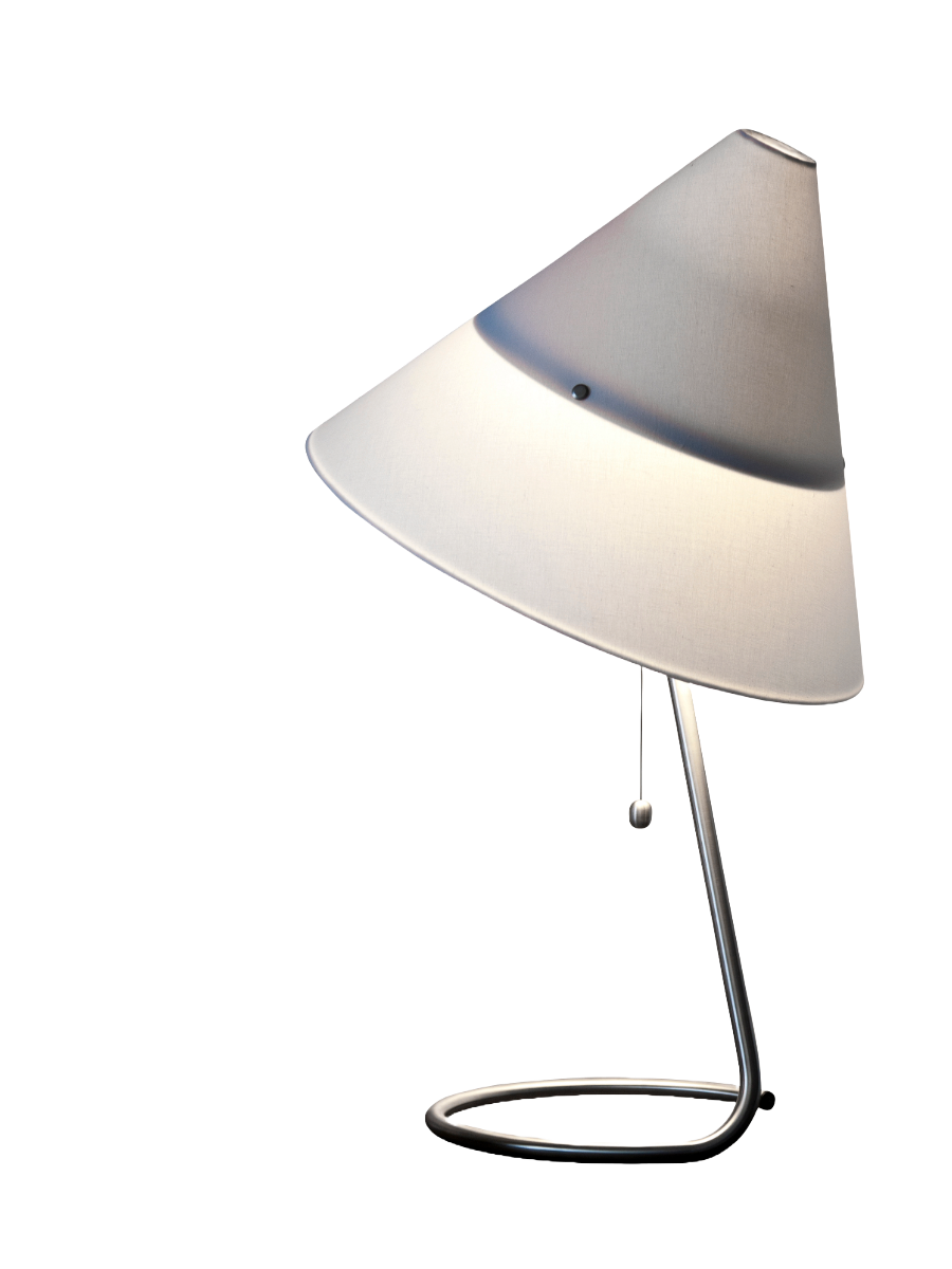 Piet Hein Funco bordlampe, designet i 1933