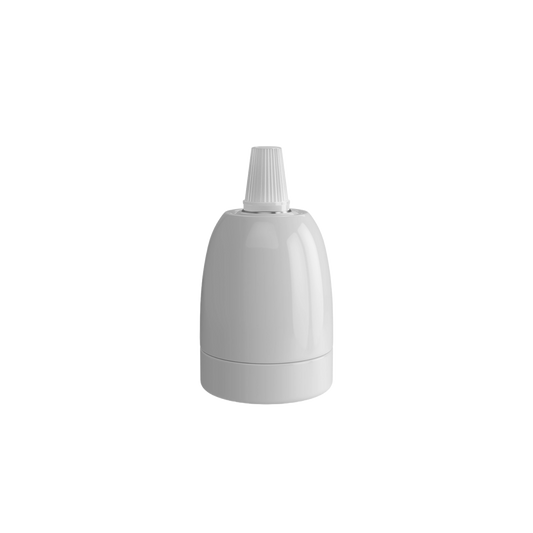 Calex holder E27 keramik - Hvid