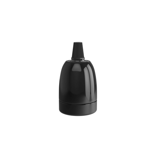 Calex holder e27 keramik sort