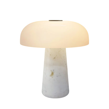 Glossy Mini Portable bordlampe i hvid
