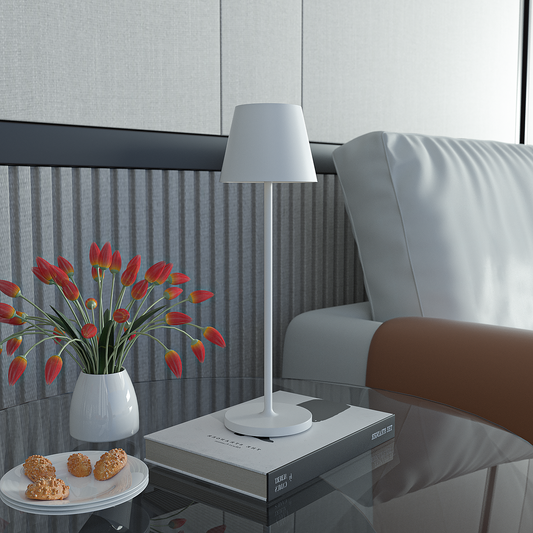 Calida bordlampen ved sofa