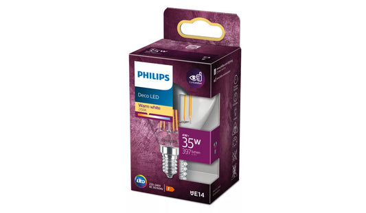 Philips LEDClassic topforspejlet 35w E14 klar