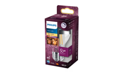 Philips LEDClassic topforspejlet 50W WW E27 Klar