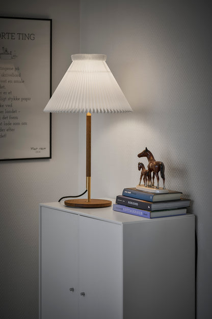 lk80 bordlampe røget eg