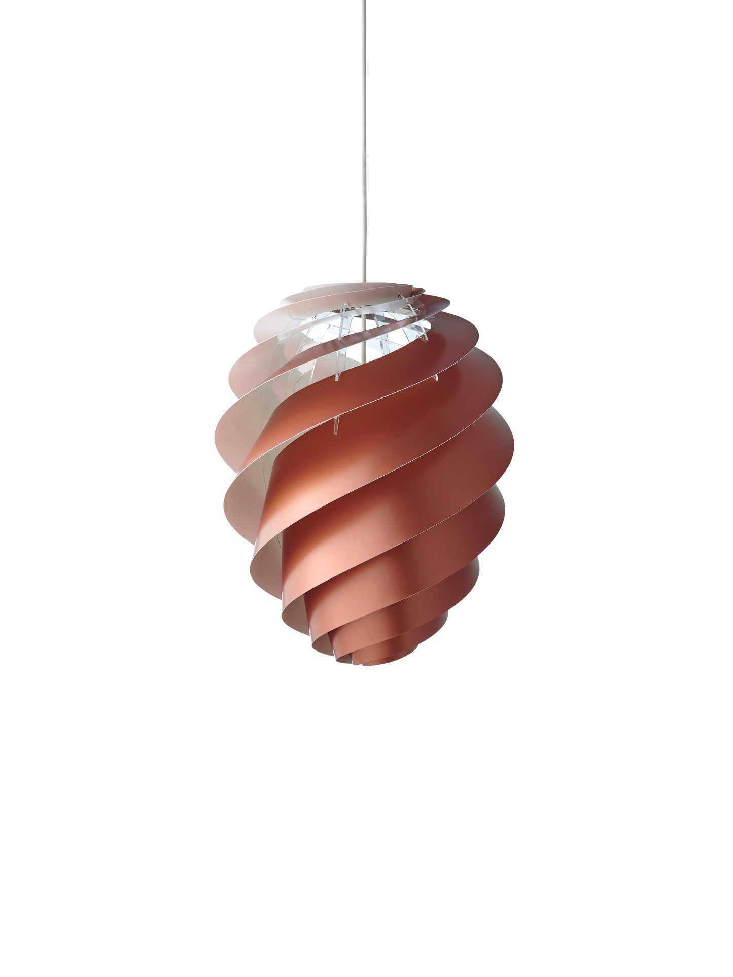 Le Klint Pendant, SWIRL 3, medium, copper, Dia: 40cm